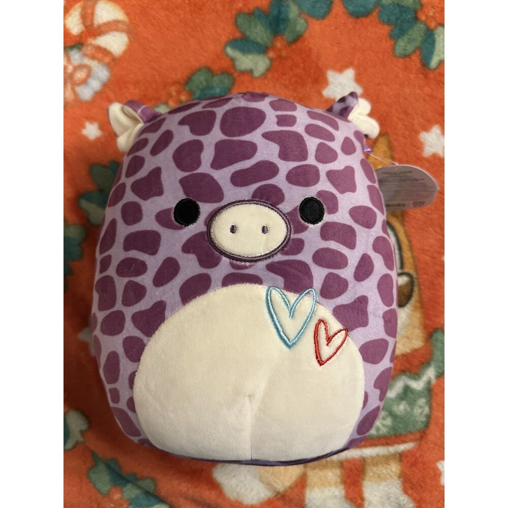 Squishmallows 8” Pammy the Purple Spotted Pig NWT